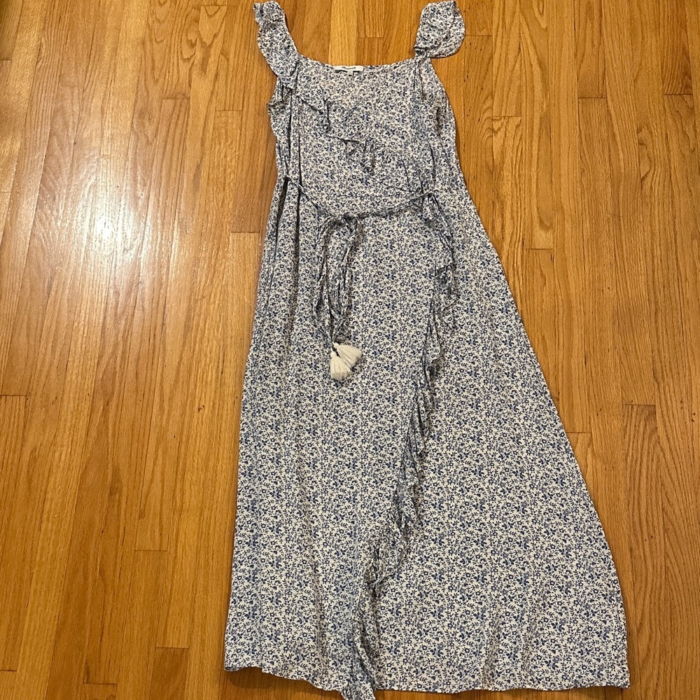 Madewell Blue Floral Maxi Dress